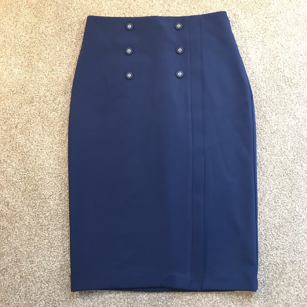 New York & Co. Eva Mendes beautiful blue Skirt.